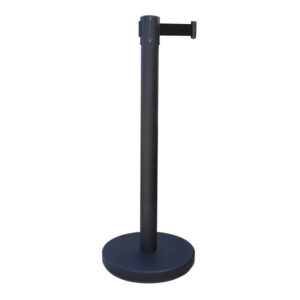 Poteau de guidage à sangle rétractable