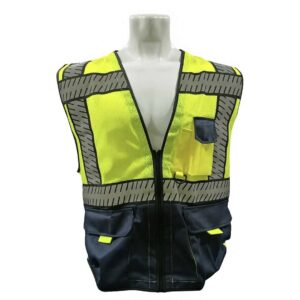 GILET FLUO BLEU FILET (BS)